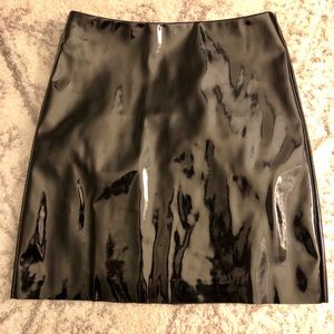 H&M Faux Patent Leather Skirt